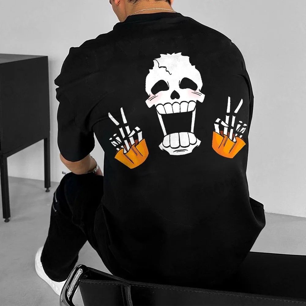 Street Fashion Anime - Koszulka męska One Piece na lato,
