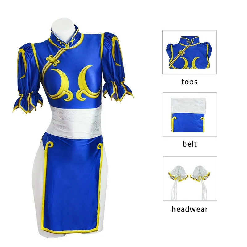 Street Fashion Anime - Kostium Cosplay Chun Li z Street