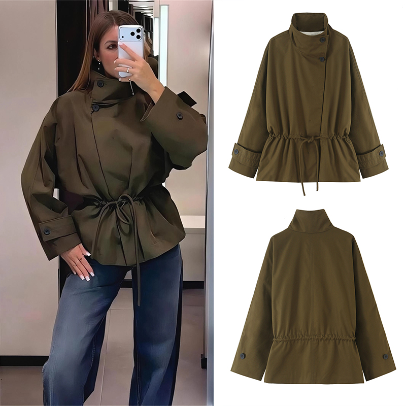 Street Fashion Trends 2026 - Damska kurtka parka Guobioziy, luźny krój,