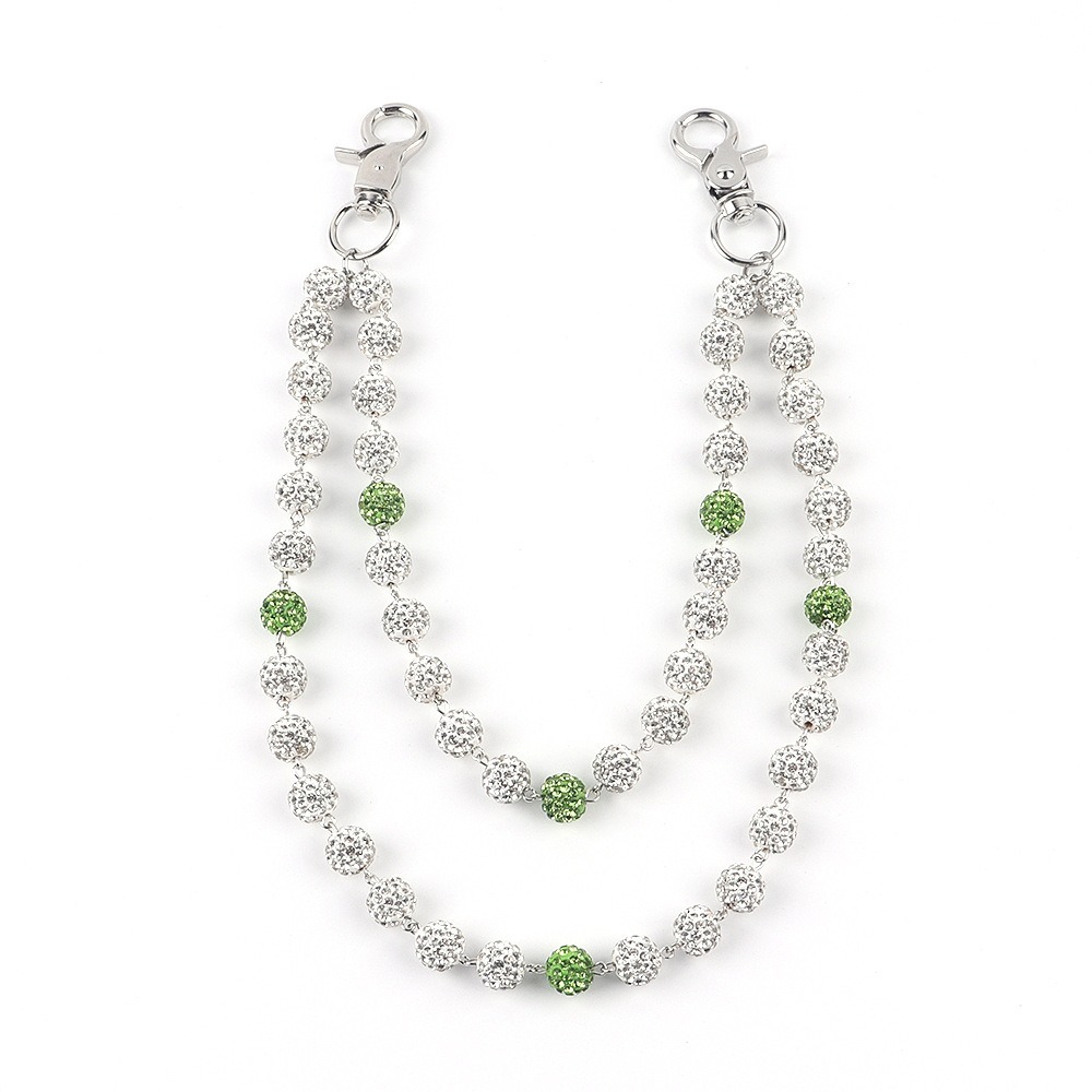 Street Fashion Jewelry - Nowe spodnie hip-hopowe, breloczek z dżetami,
