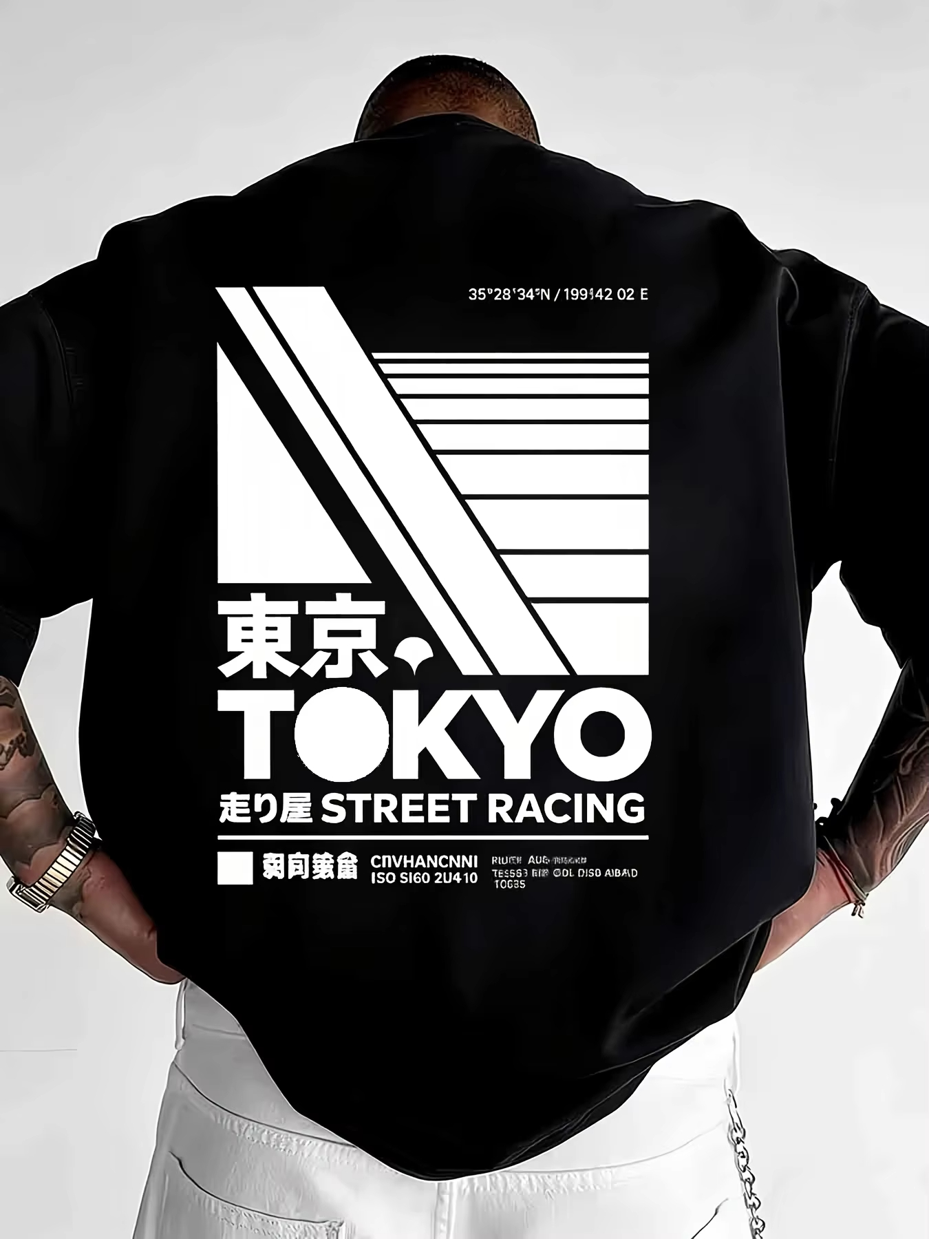 Street Fashion Tokyo - Japońska koszulka z nadrukiem w stylu