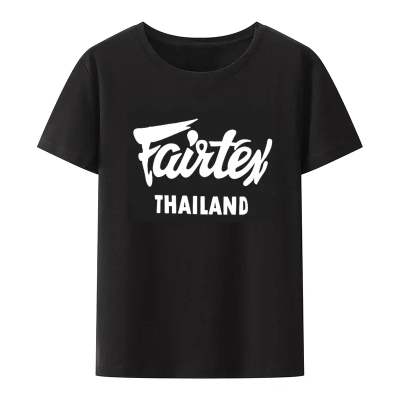 Street Fashion Thailand - Fairtex Tajlandia T-Shirt Czarny Casual Muay