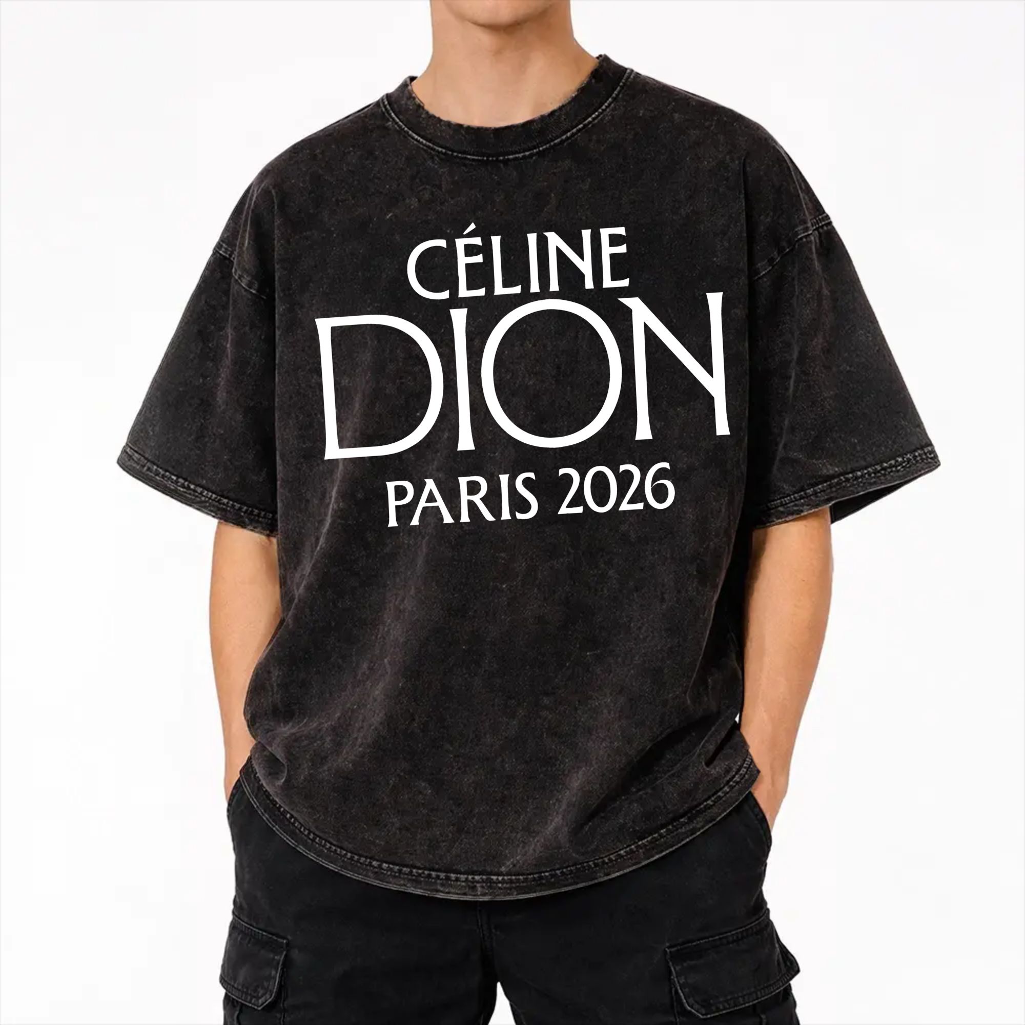 Street Fashion In Paris - Koszulki Harajuku Washed, Dions Paris 2026,