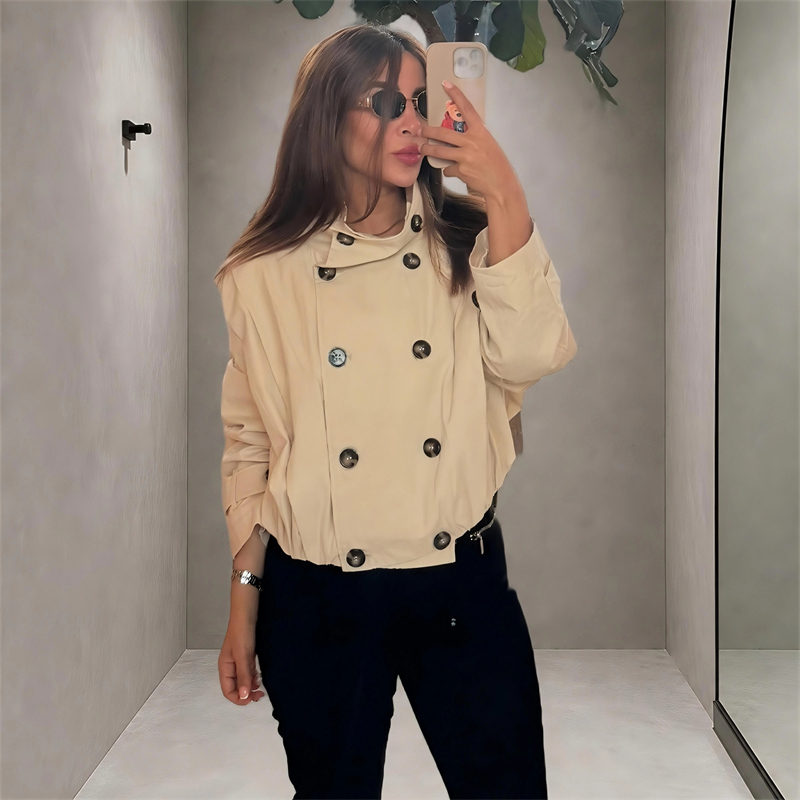 Damska plisowana krótka kurtka – Street Fashion Trends 2026 recenzja i cena