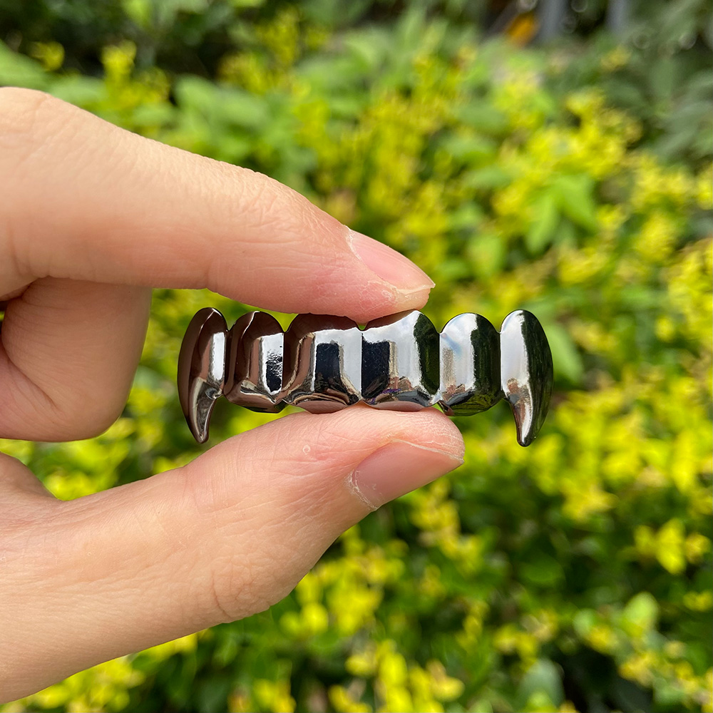 RACHELZ Hip Hop Black Fangs To – Street Fashion Jewelry recenzja i cena