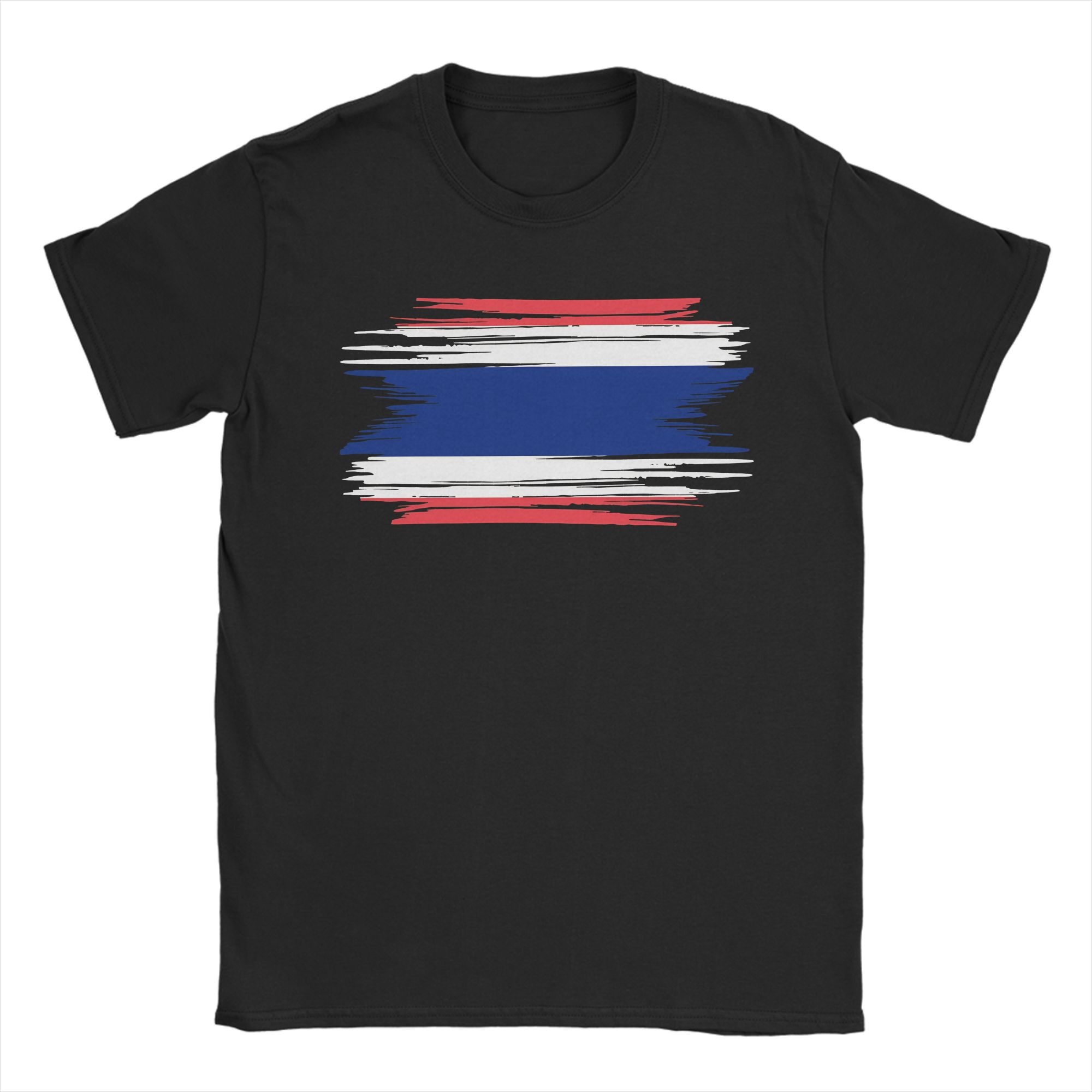 Koszulka męska z postarzaną fl – Street Fashion Thailand recenzja i cena