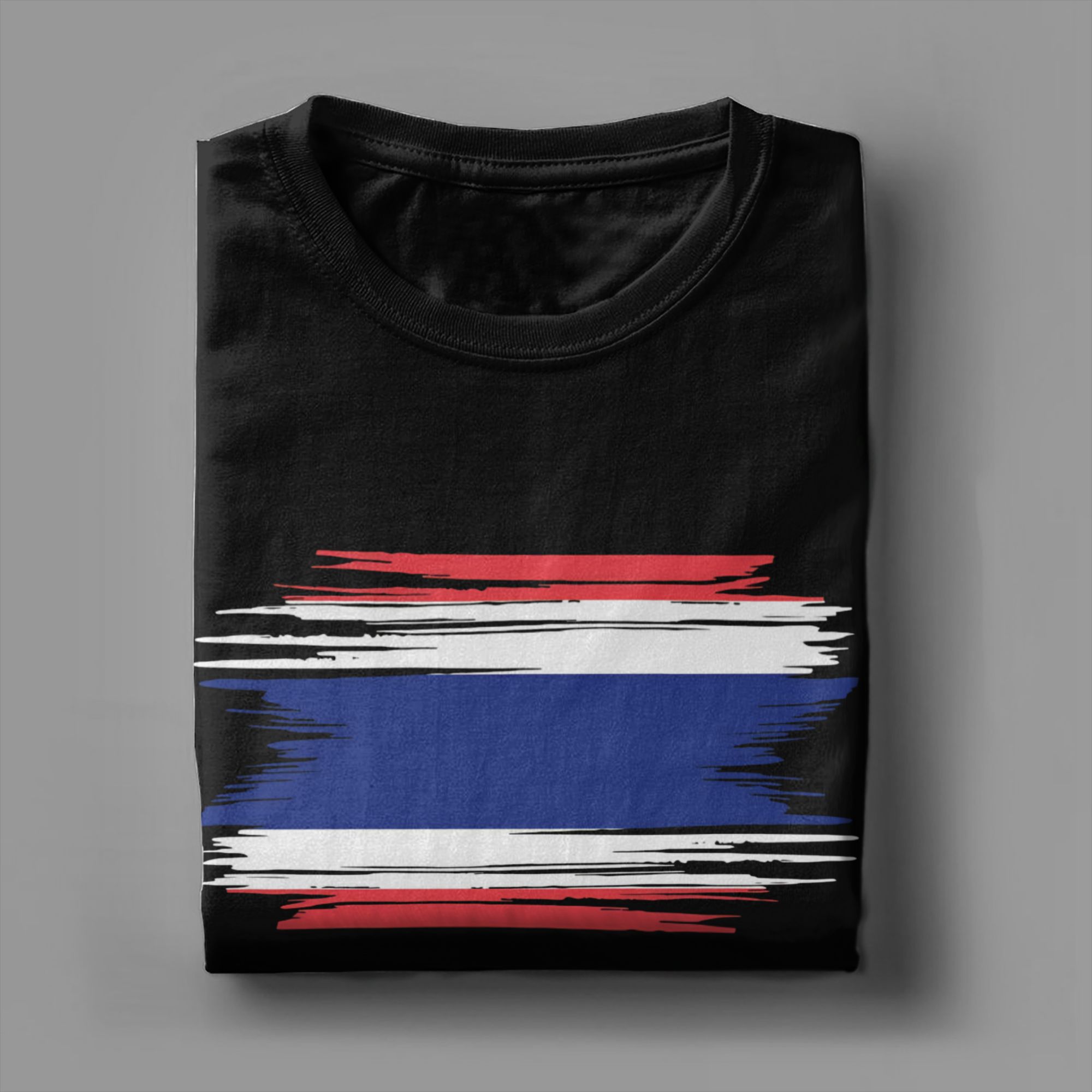Koszulka męska z postarzaną fl – Street Fashion Thailand recenzja i cena