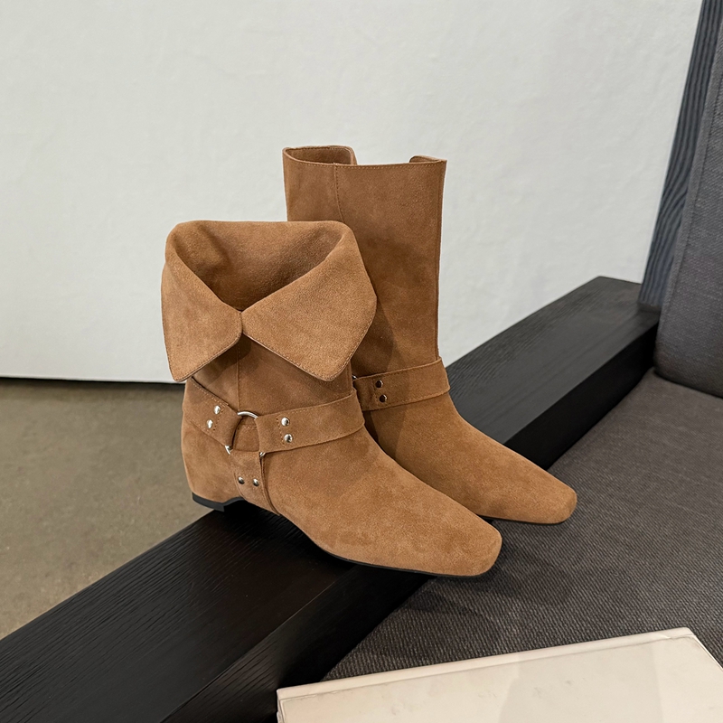 Damskie zamszowe botki do kost – Street Fashion Look recenzja i cena