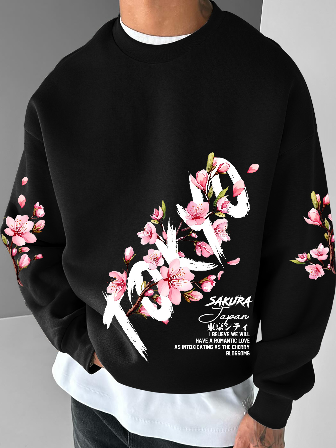 Modna męska bluza z okrągłym d – Street Fashion Tokyo recenzja i cena