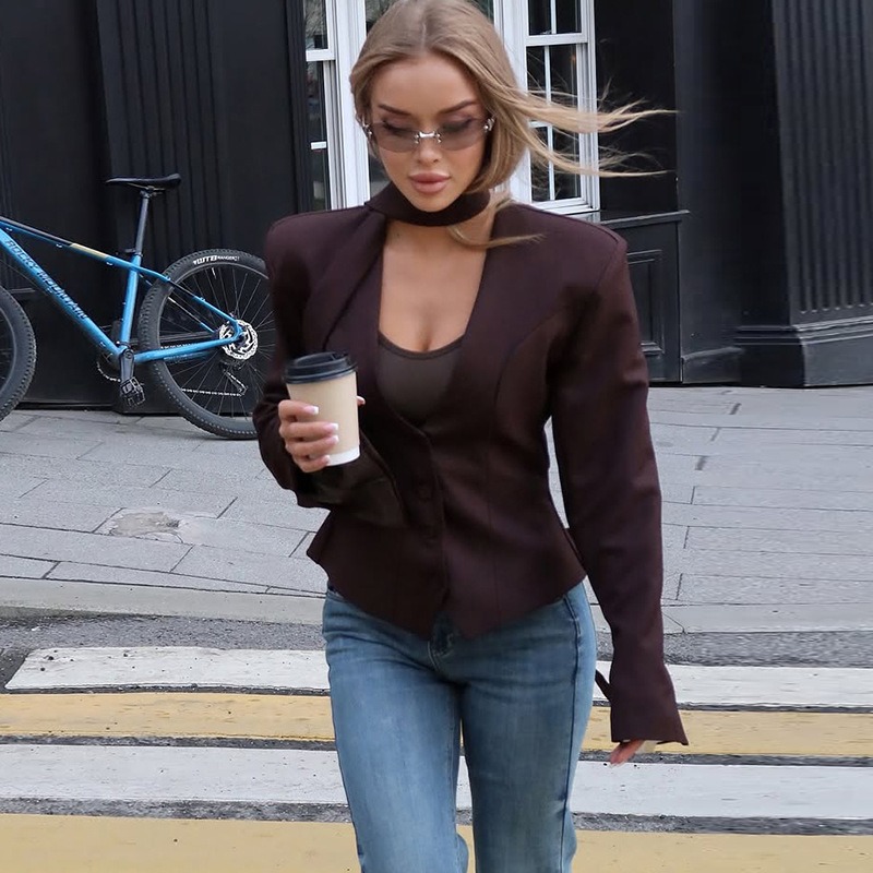 Żakiet damski Tuularose, modny – Street Fashion Look recenzja i cena