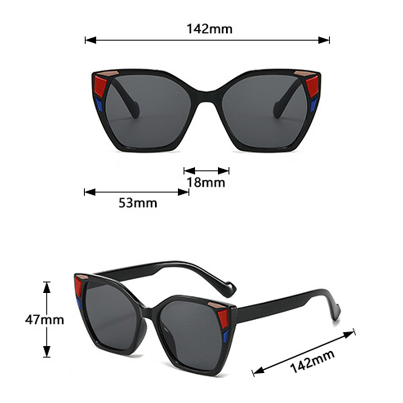 1 szt. modne okulary w kontras – Street Fashion Trends recenzja i cena