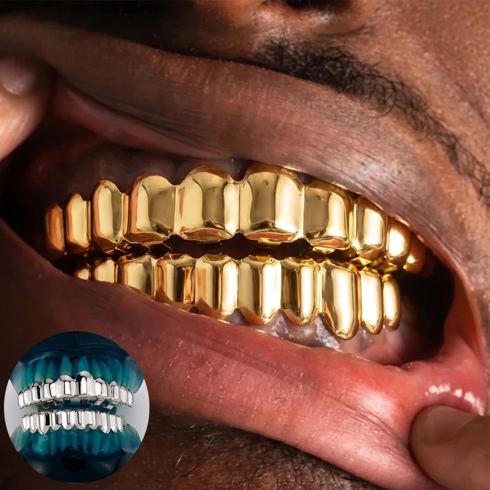 Zestaw grillzów w kolorze złot – Street Fashion Jewelry recenzja i cena