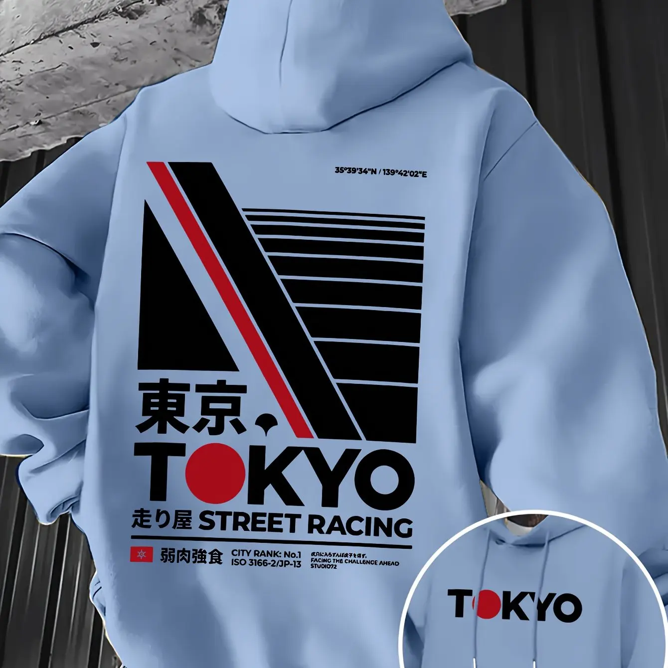 Męska bluza z kapturem Retro J – Street Fashion Tokyo recenzja i cena