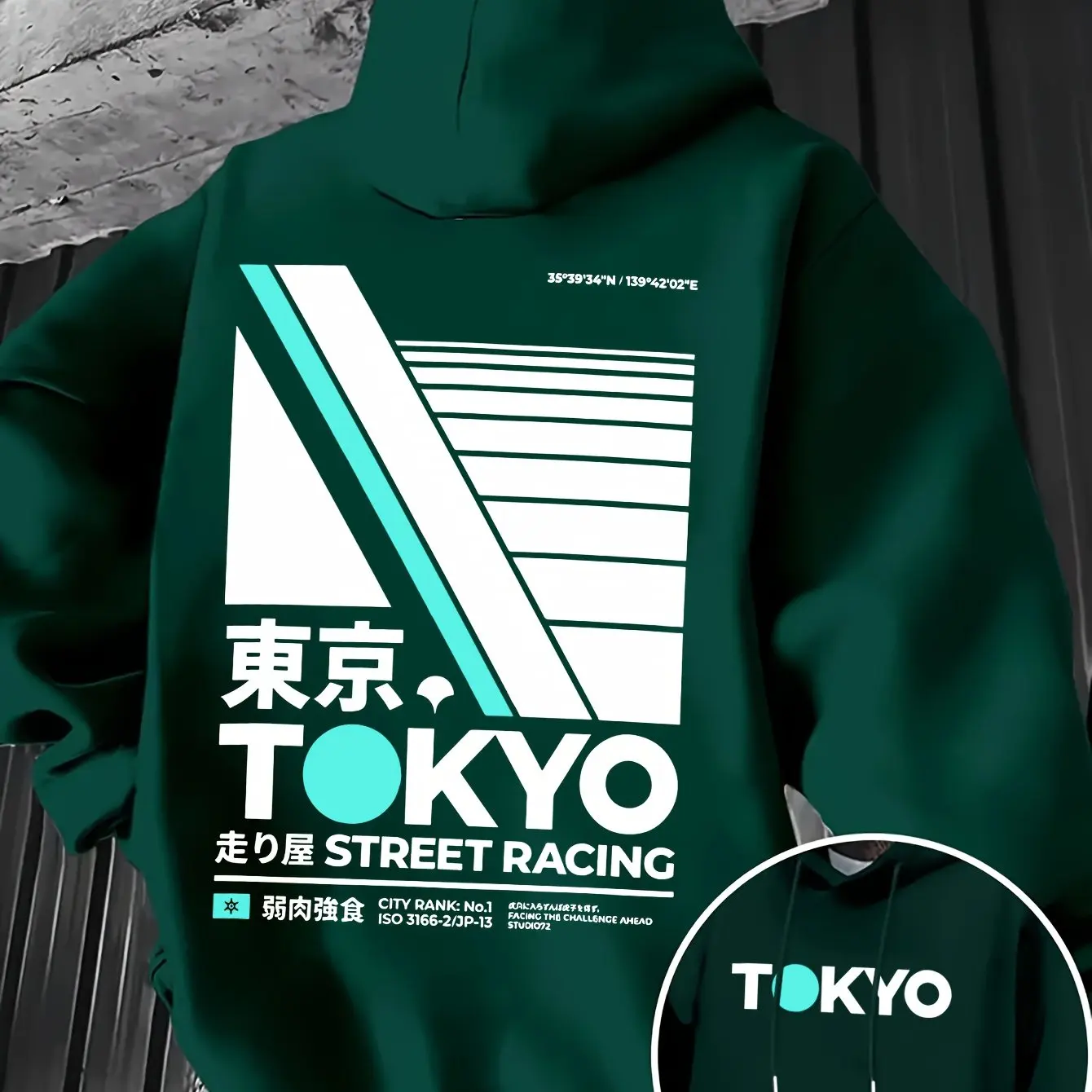 Męska bluza z kapturem Retro J – Street Fashion Tokyo recenzja i cena
